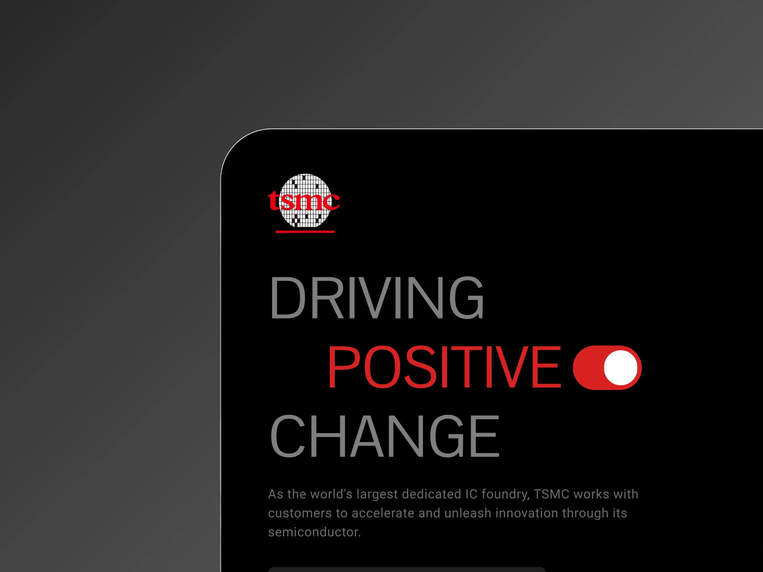 台積電 ESG 官方網站封面